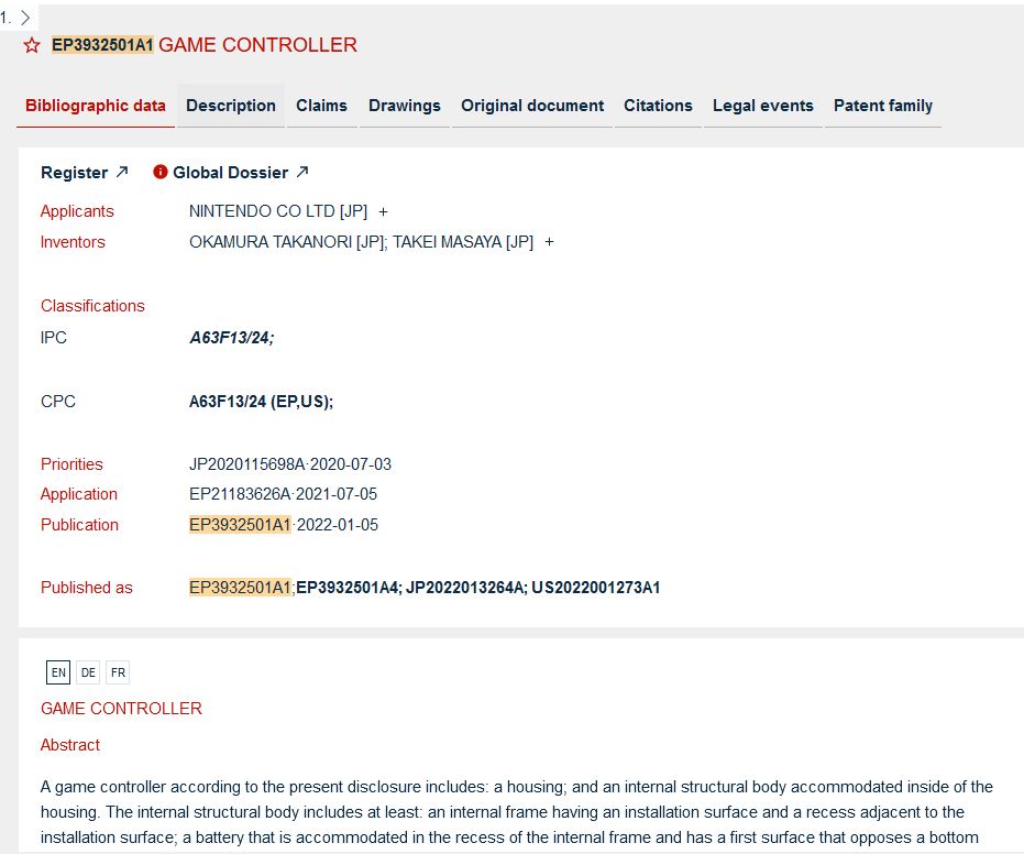 任天堂曾偷偷申请新专利 或为Switch  Pro手柄