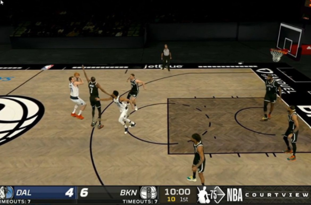 10台摄像机结合现实和NBA完成首次立体视频直播。