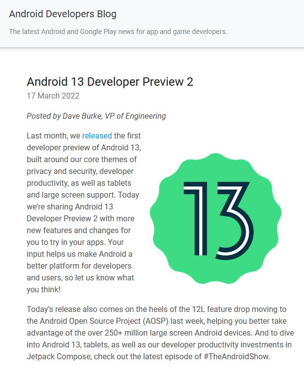 安卓13预览版 将默认询问是否允许应用发布通知