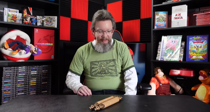 任天堂媒体总编展示精品收藏 《塞尔达风之韵》珍贵古卷轴