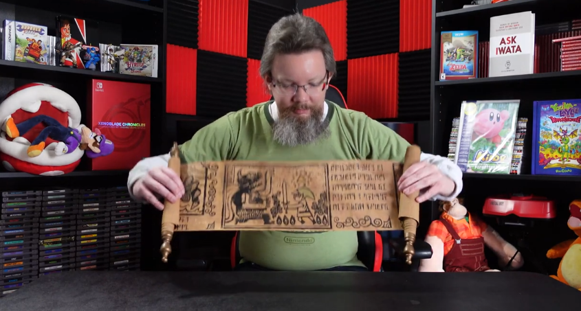 任天堂媒体总编展示精品收藏 《塞尔达风之韵》珍贵古卷轴