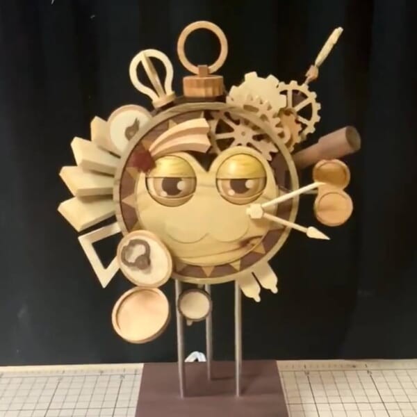 高玩打造《星之卡比》木制机工玩具 精巧细致完成度令人惊叹