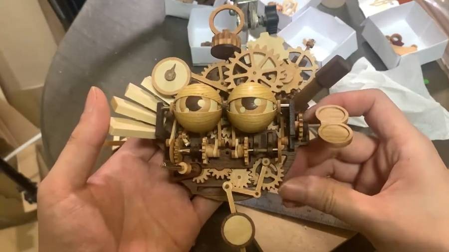 高玩打造《星之卡比》木制机工玩具 精巧细致完成度令人惊叹