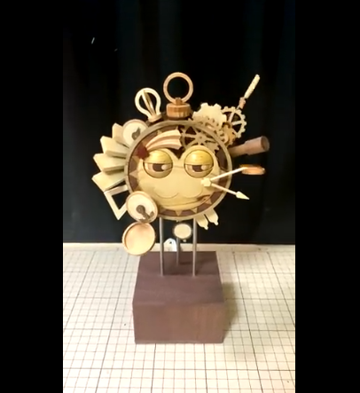 高玩打造《星之卡比》木制机工玩具 精巧细致完成度令人惊叹