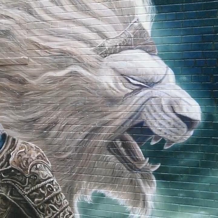 《艾尔登法环》纽约巨幅宣传画绘制视频 葛孚雷霸气