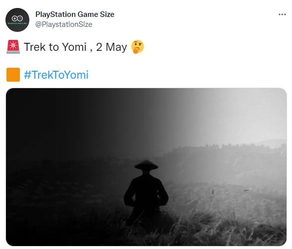 《Trek  to  Yomi》透露，全新黑白风战士横版将于5月2日发布。