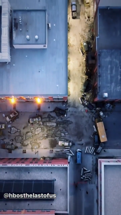 《最后的生还者》真人剧片场航拍视频 还原<a href=