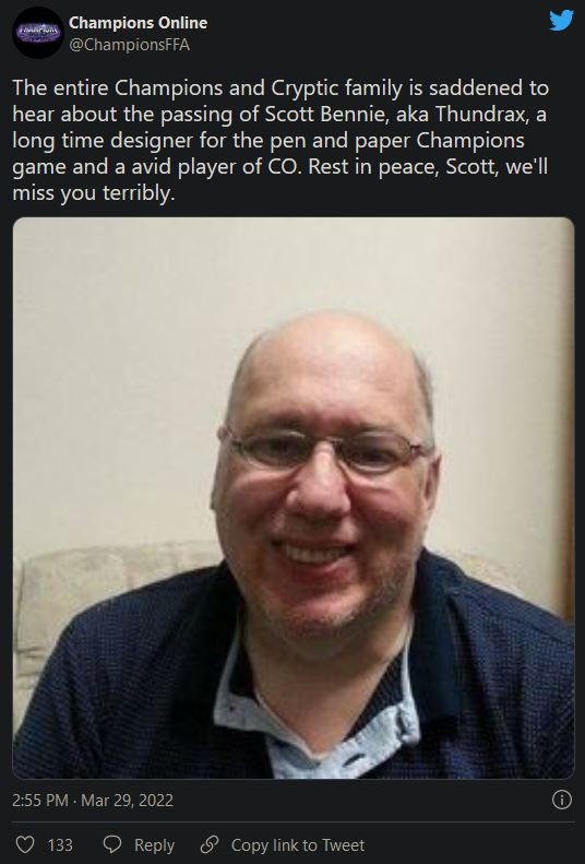 Interplay《辐射》编剧Scott  Bennie去世 享年61岁