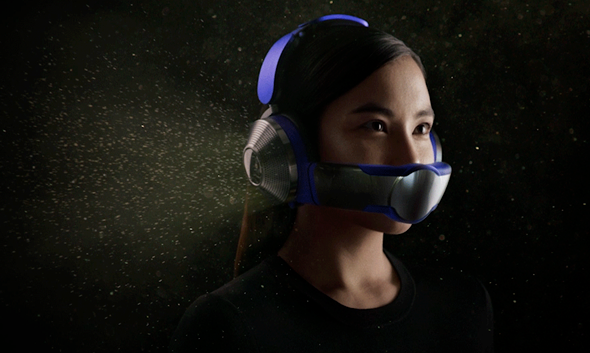 戴森创意空气净化耳机随时释放呼吸洁净空气