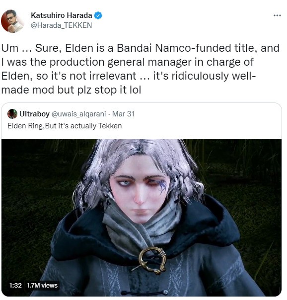 铁拳制作人Zan  《铁拳7》老人头戒指Mod:制作精良但不做。