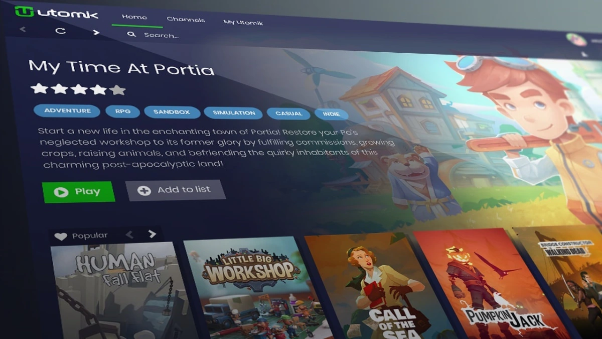 Utomik  预计在2022年 将千款大作通过云<a href=