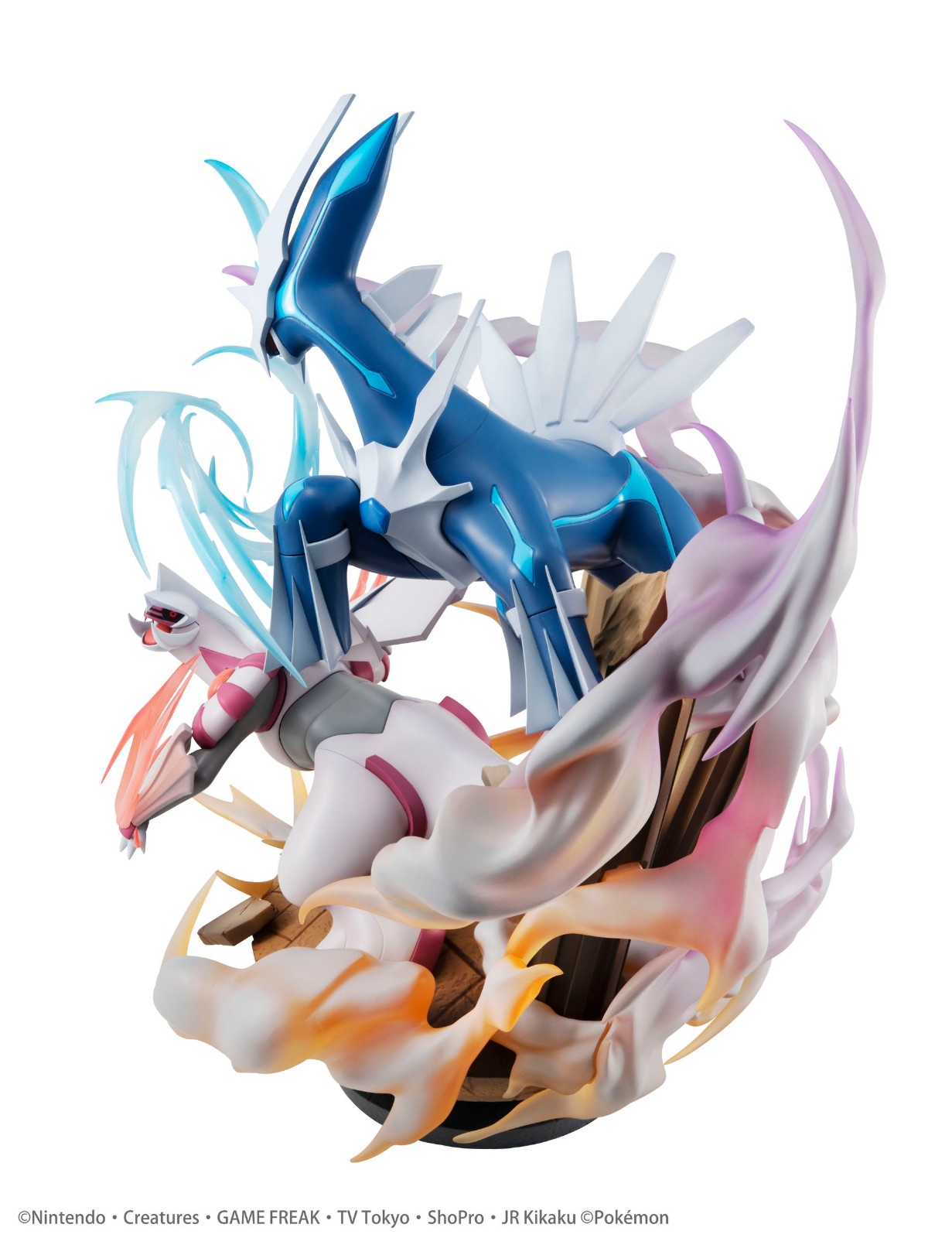 传说《宝可梦》帝牙卢卡&帕路奇亚新手办 做工极致精良