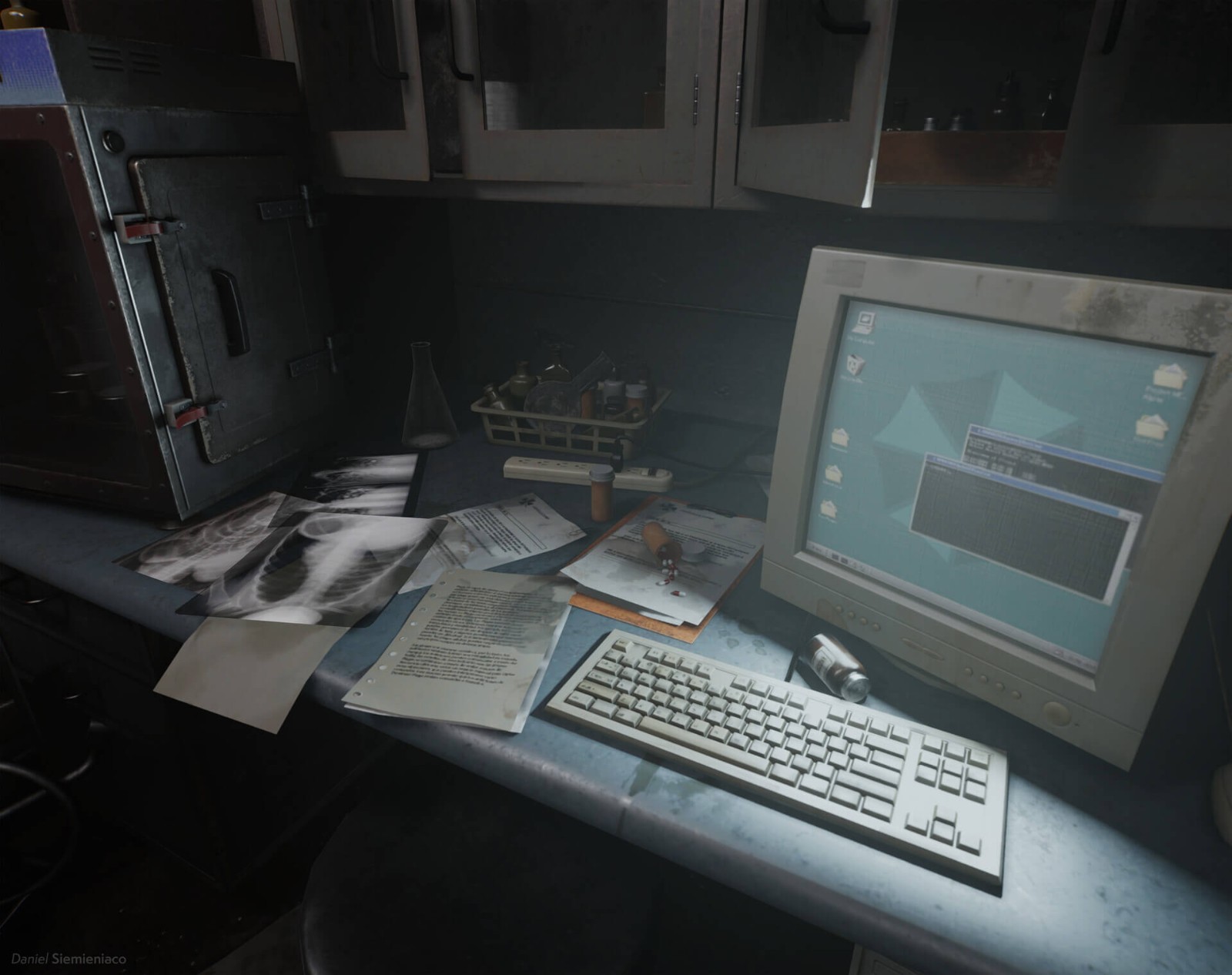 设计师自制虚幻引擎4版《生化危机4》实验室场景