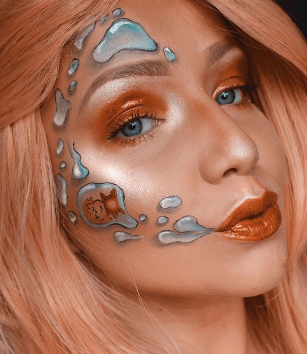 海外粉丝展示吉卜力主题美妆 独特美感别有特色