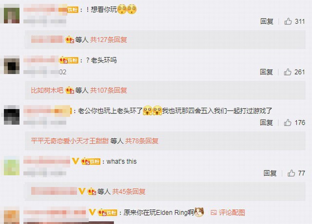 谢霆锋发《艾尔登法环》屏摄图 网友：想看你直播玩