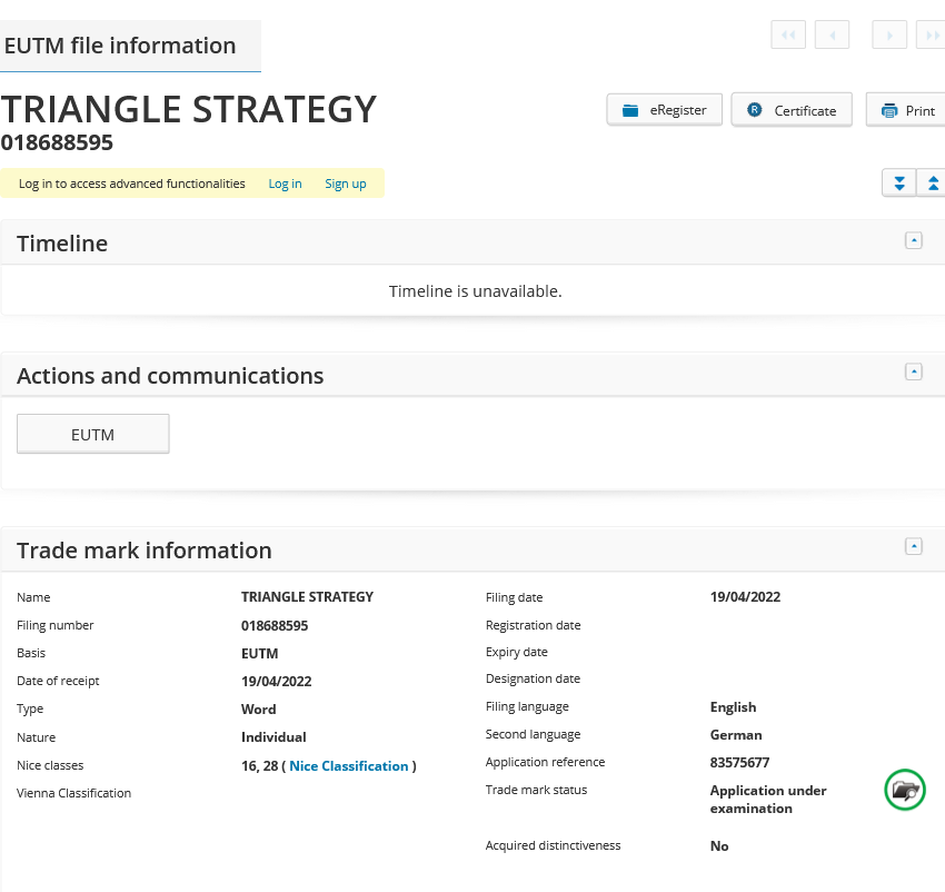 万代和SE欧洲注册更多商标 包括《三角战术》等