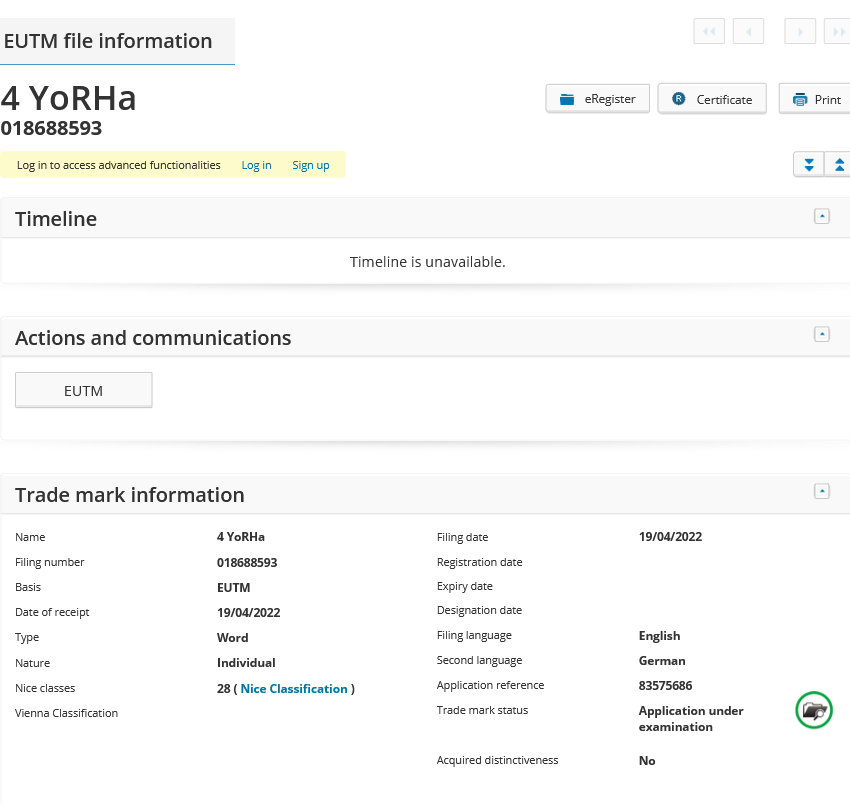 万代和SE欧洲注册更多商标 包括《三角战术》等