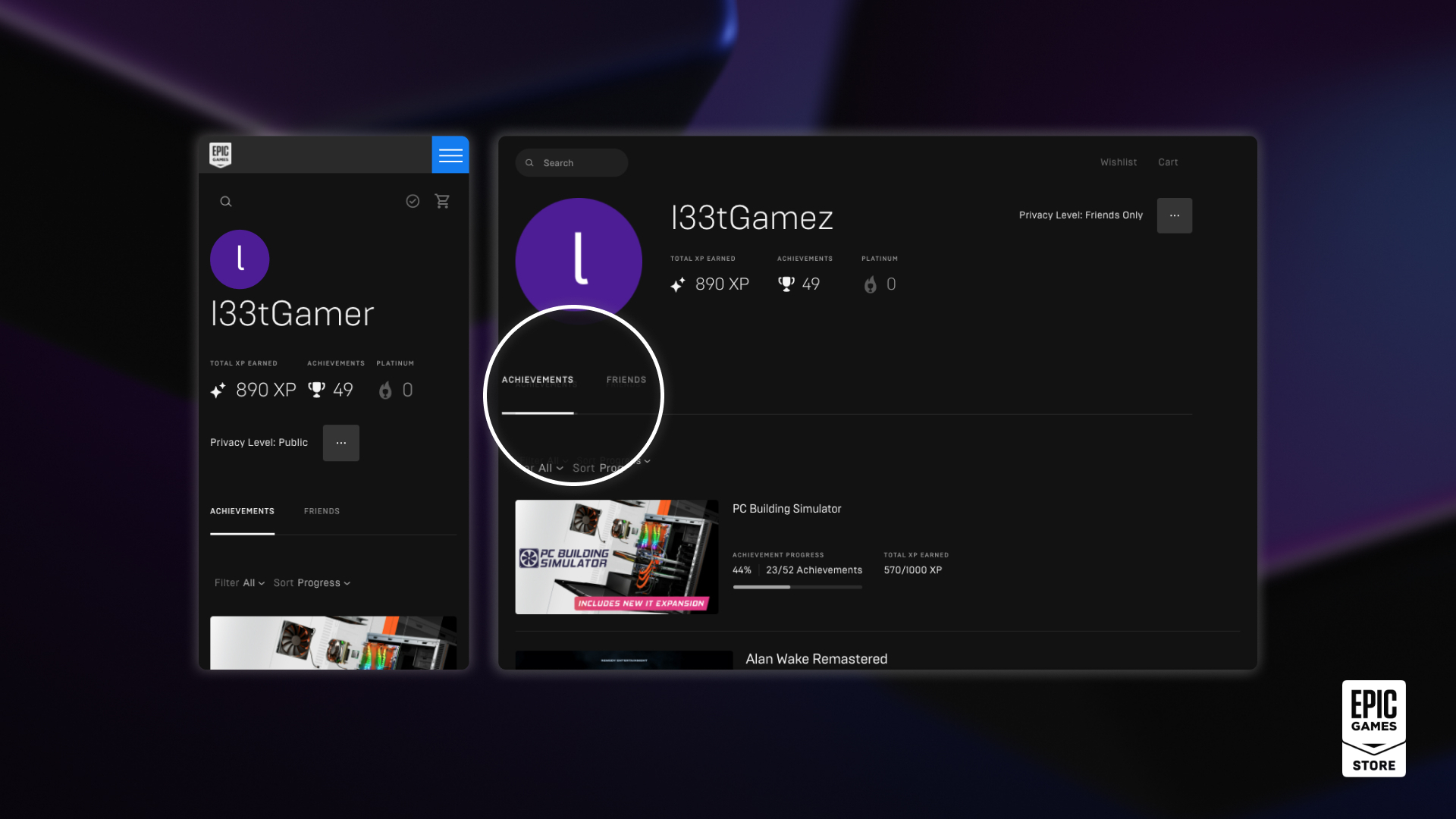 Epic将增加游戏库分类功能。官方微博写搞笑论文。