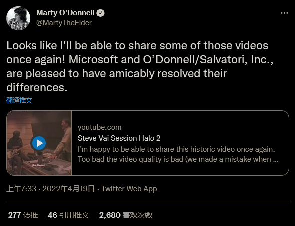 编曲家与Bungie之间《光环》配乐法律纠纷现已解决