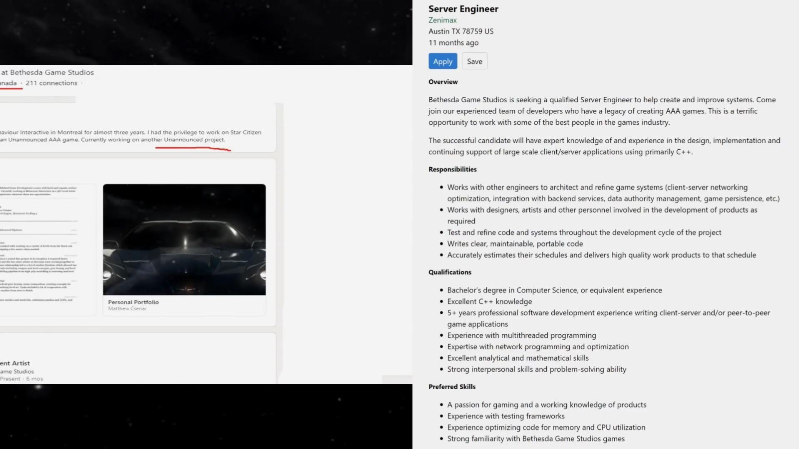 B社或在开发《星空》前传MMORPG  单机网游全都有了