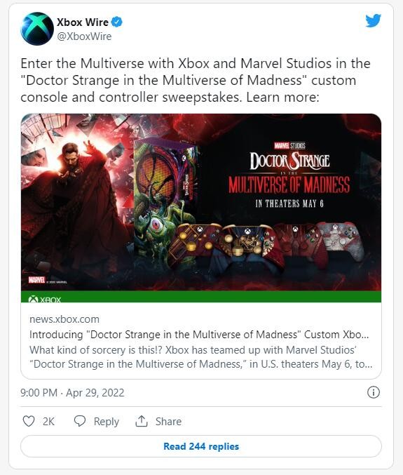 微软公布《奇异博士2》主题XSS主机和对应手柄