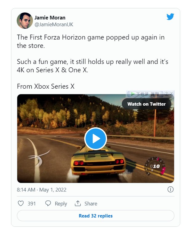 下架6年后 《极限竞速：地平线1》重现在Xbox商城