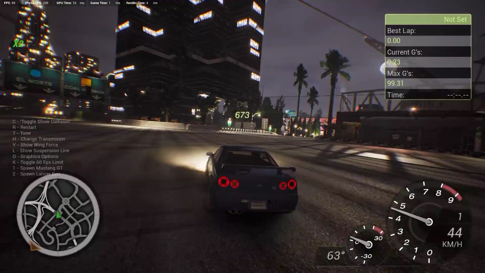 粉丝用虚幻4重制《极品飞车：地下狂飙2》 演示放出