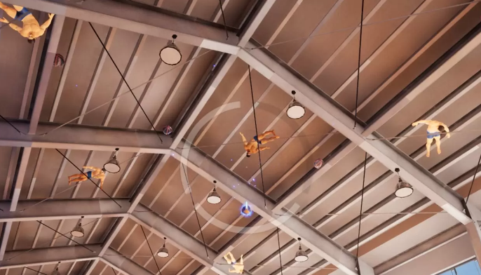 个人创意新游《救救卡在体育馆天花板的肌肉男》开放