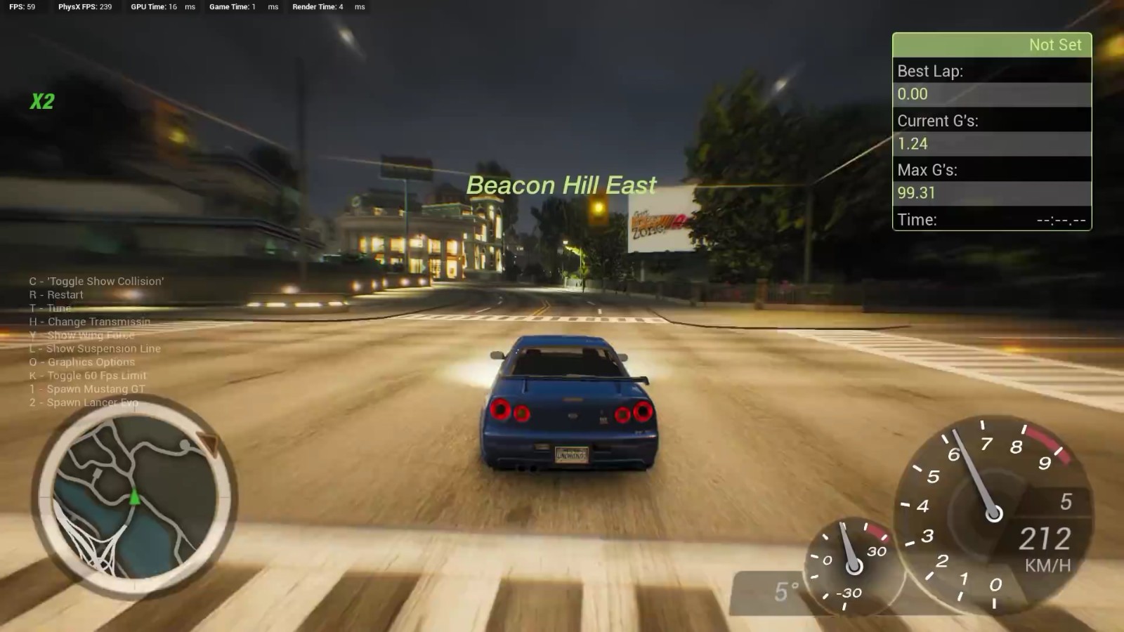 粉丝用虚幻4重制《极品飞车：地下狂飙2》 演示放出