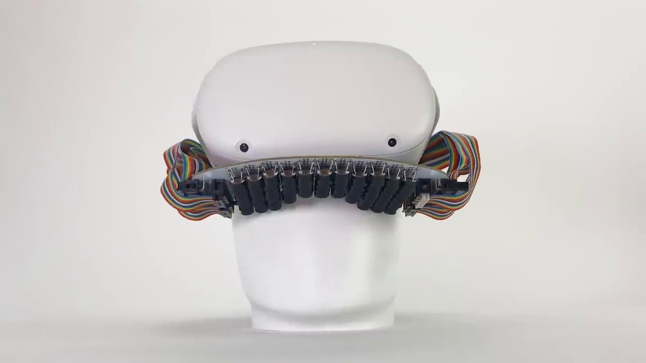 嘴部VR设备官方演示 超声波模拟各种触感