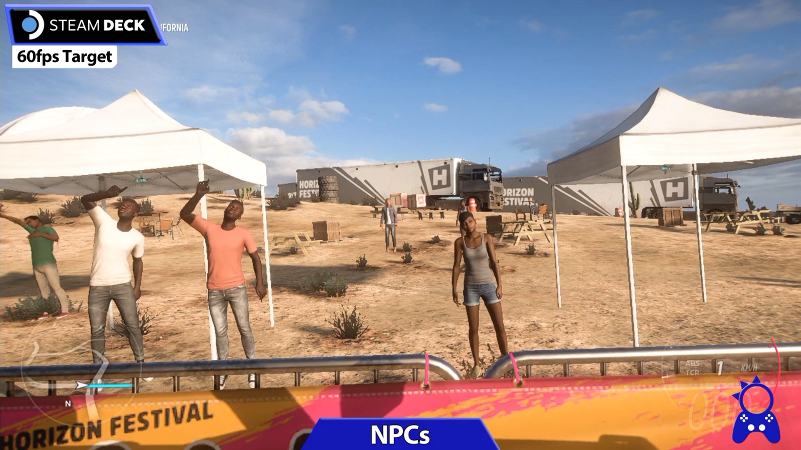 《极限竞速：地平线5》Steam  Deck和Xbox版画面对比