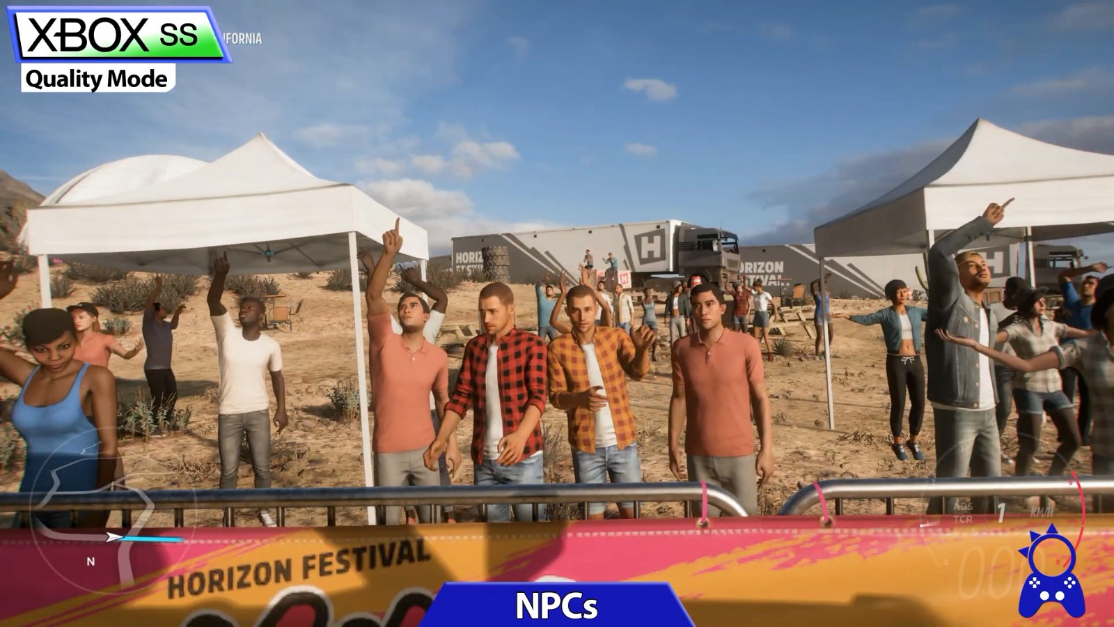 《极限竞速：地平线5》Steam  Deck和Xbox版画面对比