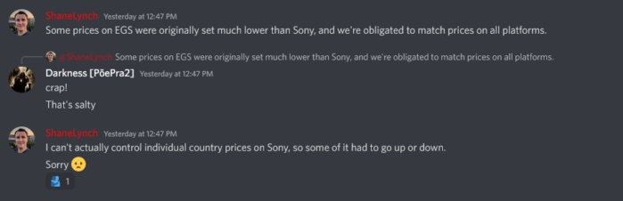 《盐与献祭》Epic平台调价 官方称需和PS价格持平