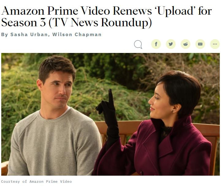 亚马逊：科幻喜剧《上载新生》续订第三季