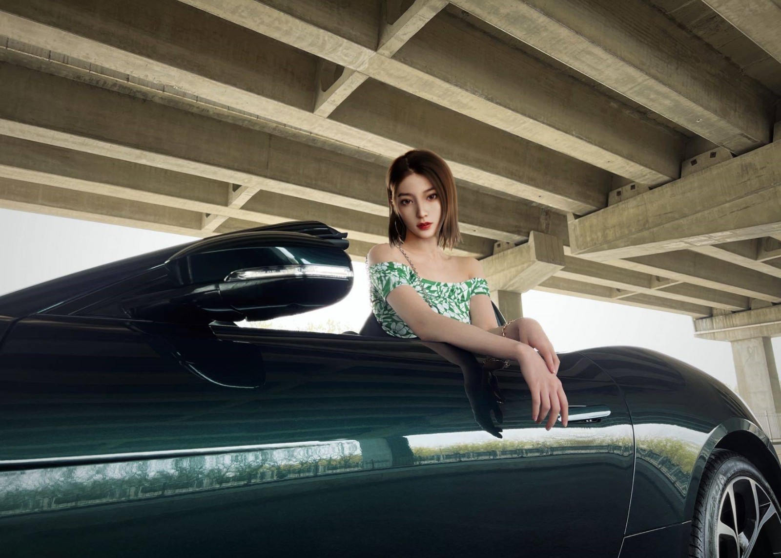 国内首位汽车虚拟博主苍晓出道：颜值身材拉满