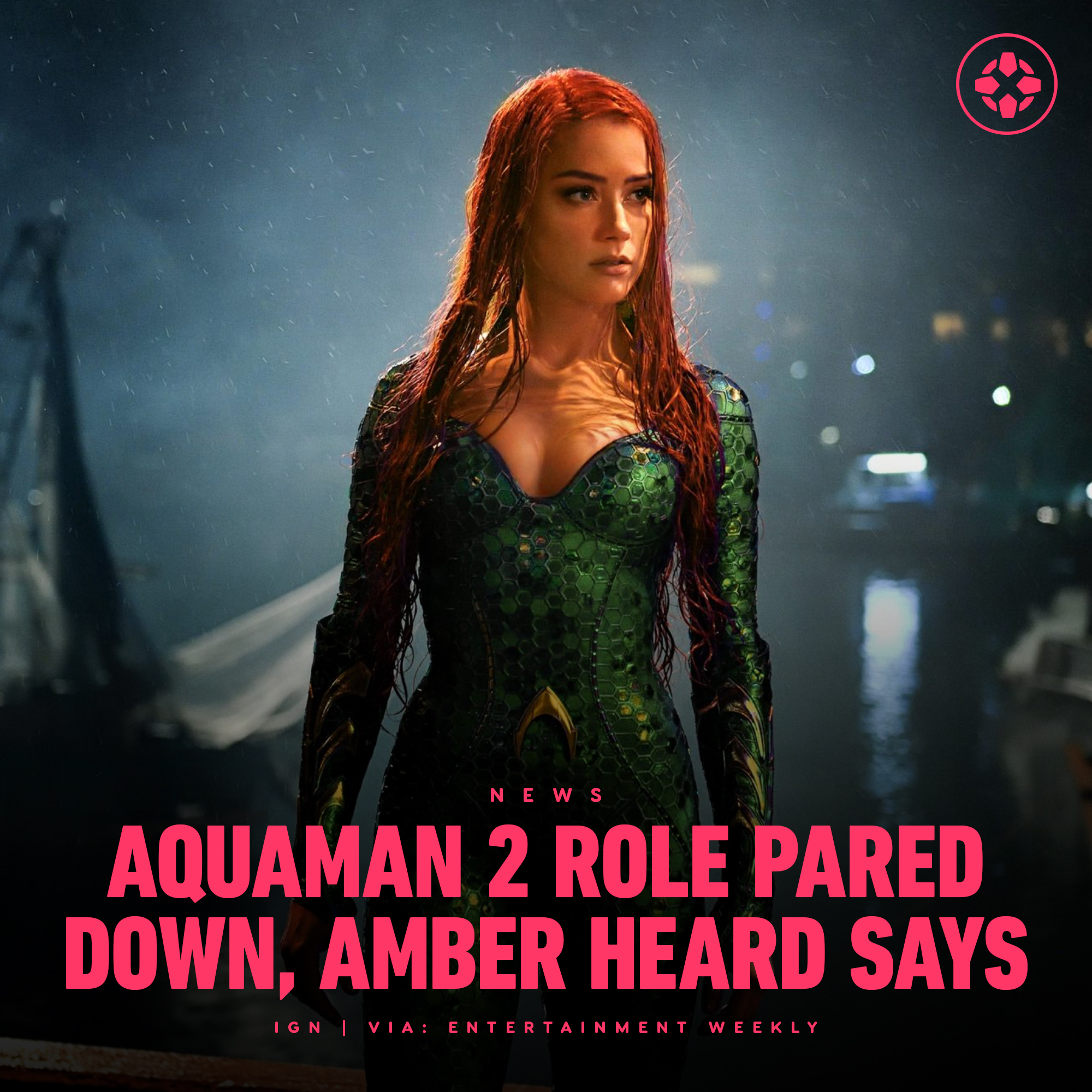 德普前妻：自己在《海王2》中戏份被砍掉很多