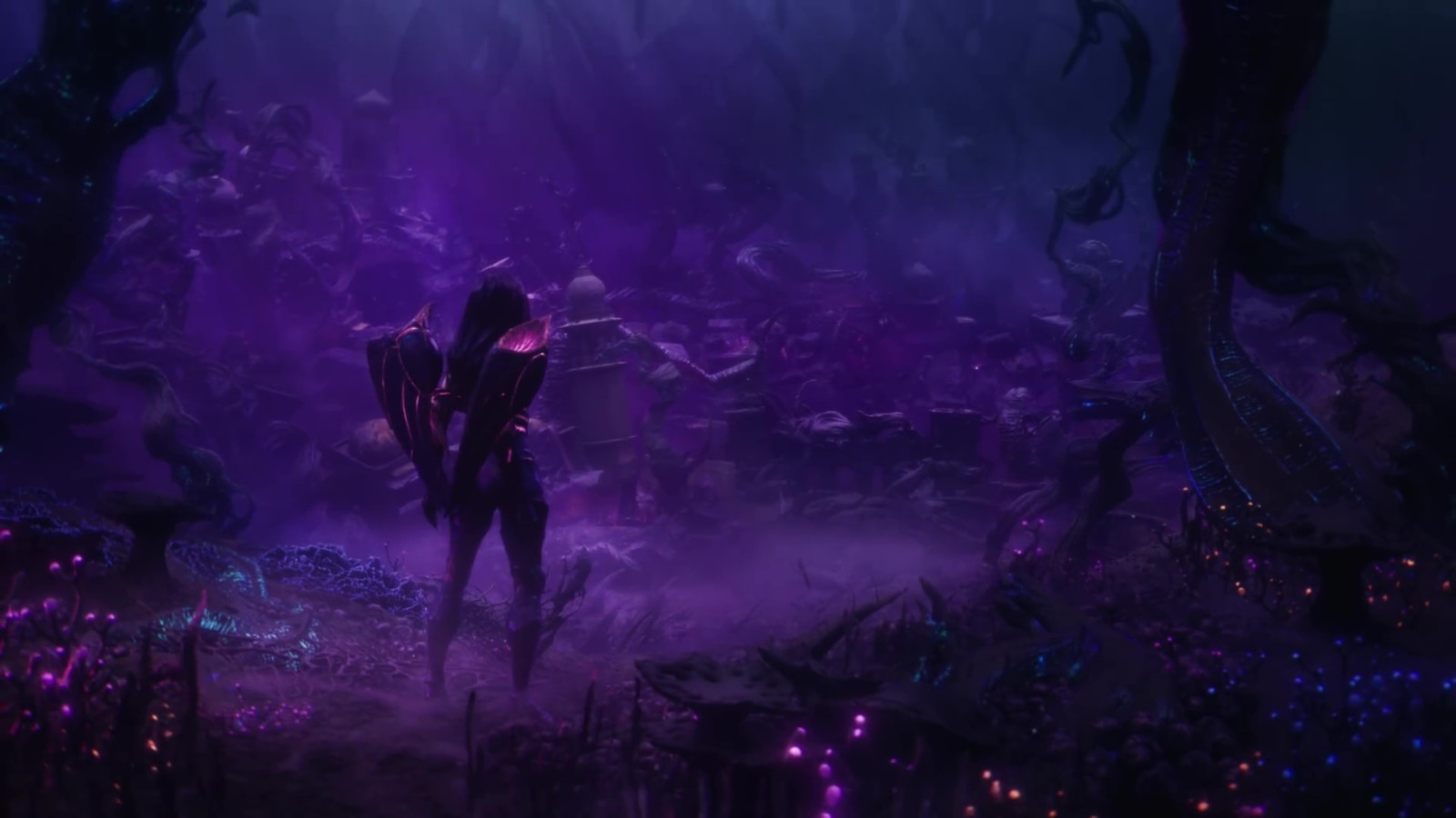 《英雄联盟》新英雄CG 虚空女皇“卑尔维斯”