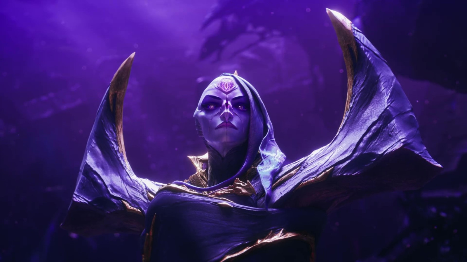 《英雄联盟》新英雄CG 虚空女皇“卑尔维斯”