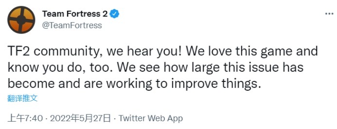 时隔两年《军团要塞2》官方发新推 回应问题将改进<a href=