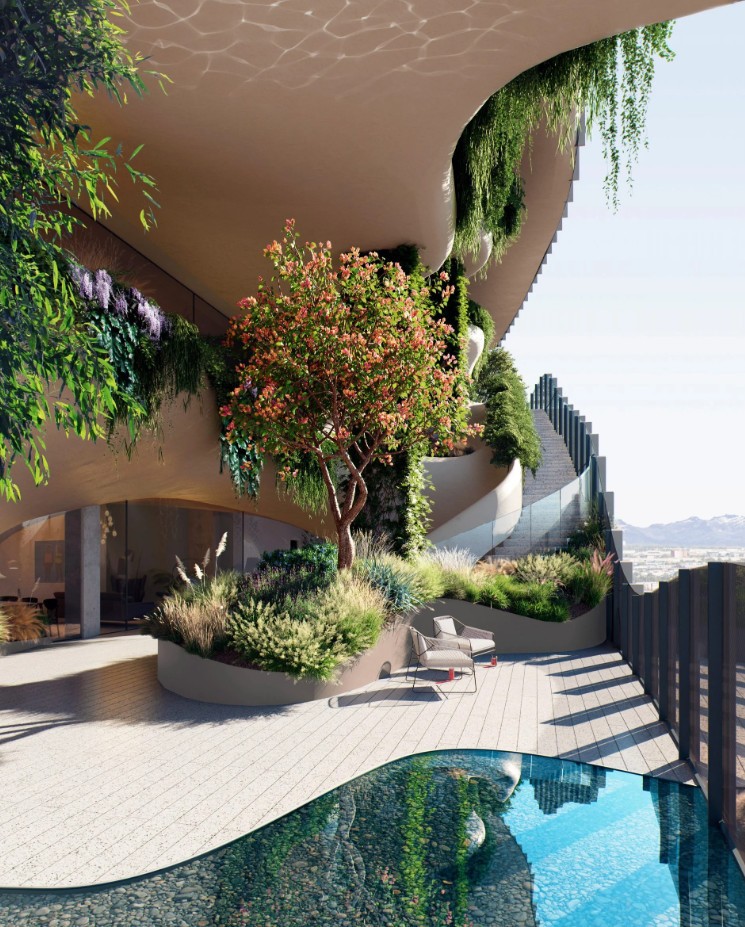 很特别！国内设计师在美国丹佛打造“垂直峡谷”