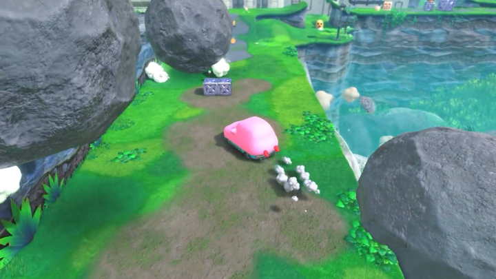 《星之卡比 探索发现》新CM 卡比要对你的车下嘴了