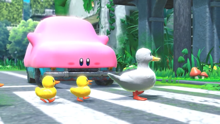 《星之卡比 探索发现》新CM 卡比要对你的车下嘴了