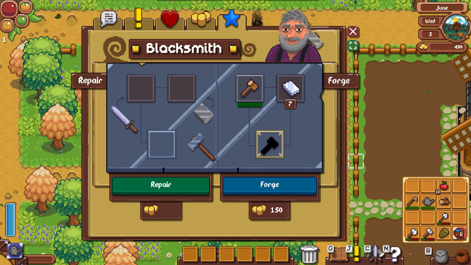 《像素郡物语》上线Steam页面 支持简繁体中文