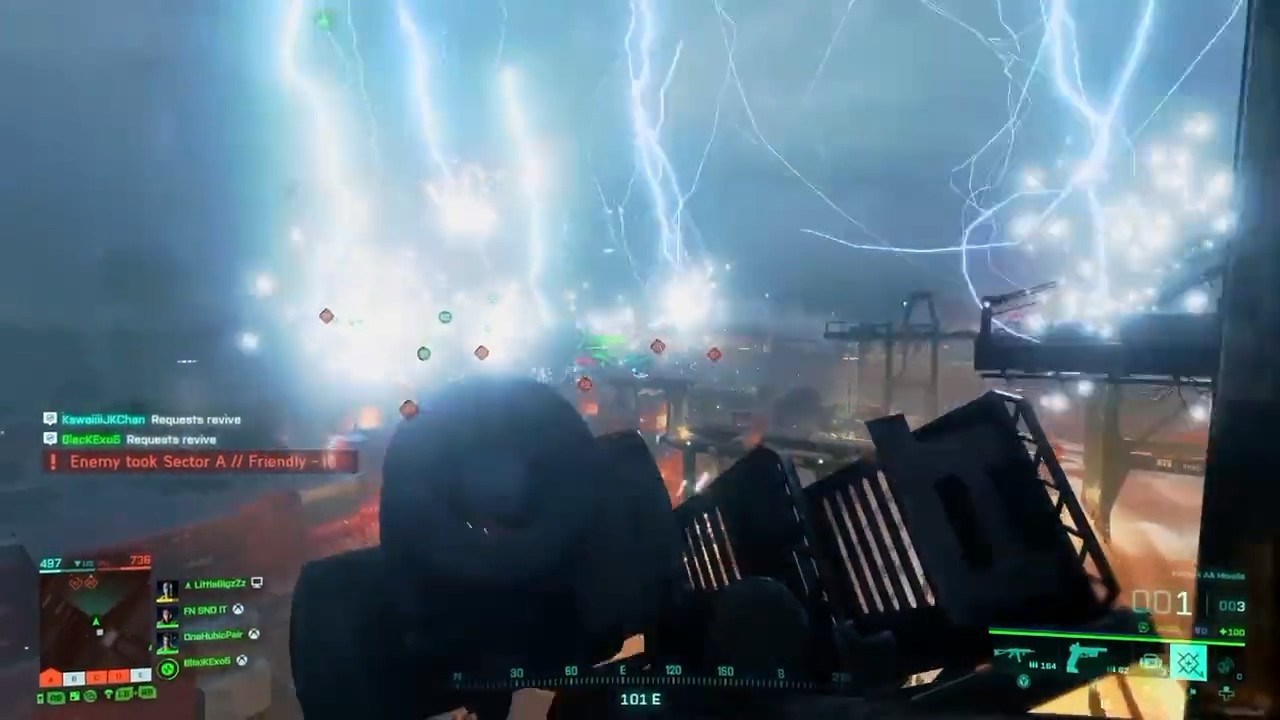 还是一个虫子蛋？《战地2042》一场超级震撼的雷电风暴发生了。