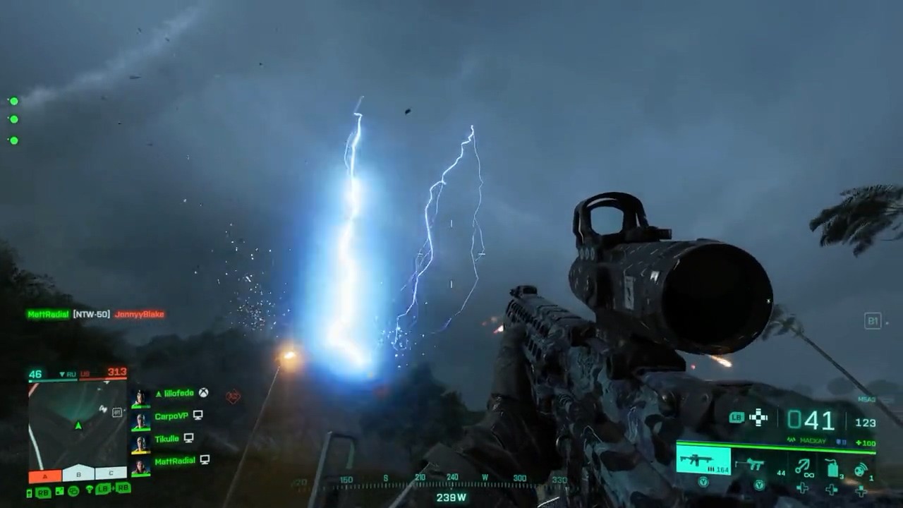 Bug还是彩蛋？《战地2042》出现超震撼闪电风暴