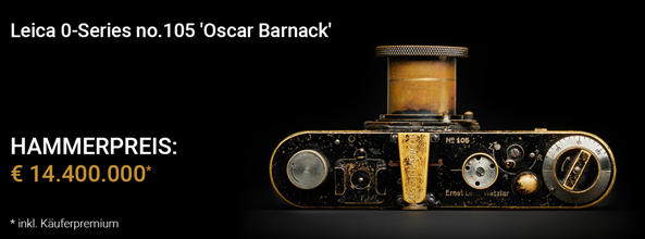 史上最贵相机出炉 徕卡0系原型机拍卖落槌1个亿