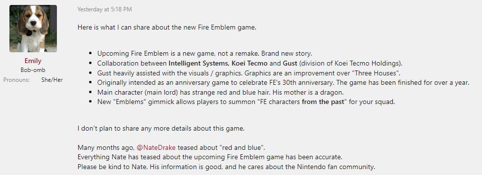 传闻：下一部《火焰纹章》是全新正作 并非重制版