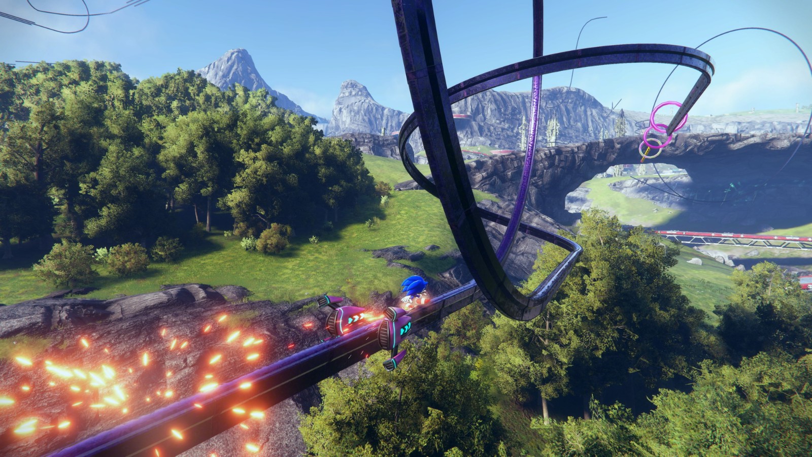 《索尼克：边境》新截图公布:美景与华丽的战斗