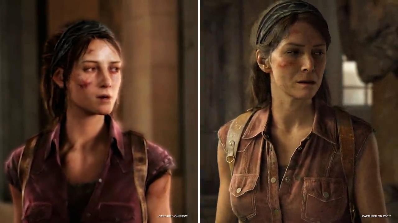 《最后生还者》原版与重制版泰丝对比 感觉变丑了？