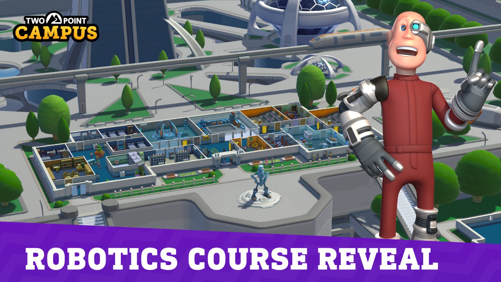 《双点校园》新预告片情报 揭秘机器人系